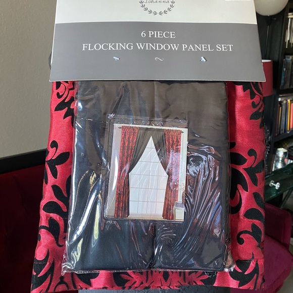 Accents | Iohanna 6 Piece Flocking Window Panel Set | Poshmark